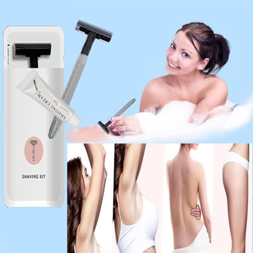 10Pack Portable Travel Disposable Razors Kit Individually Wrapped; Hypoallergenic Manual Shave Set with 10g Shave Cream; Hotel Shaving Razor for Travel,Home, Daily Use — view 4