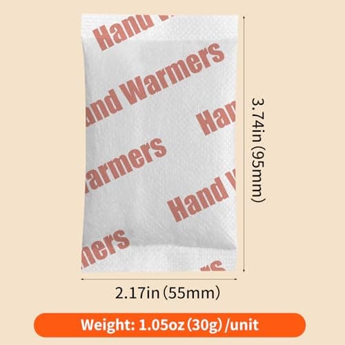100 Pack Hand Warmers Disposable - Up to 15 Hours of Heat - Super Long Lasting Air Activated Warmers, All Natural & Portable for Body, Hands & Toes - Odorless Hot Warmer Gifts for Winter Work — view 3