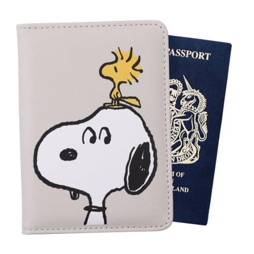 Peanuts Snoopy and Woodstock Passport Holder for Holidays, Airport, Travel