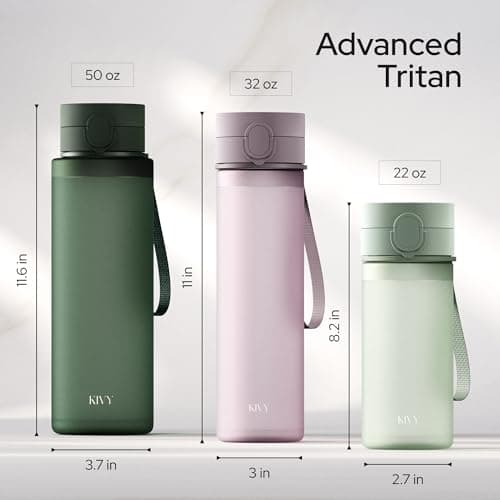 KIVY Tritan Water Bottle 32oz with Flip Lid - Leakproof & Dishwasher Safe — view 6