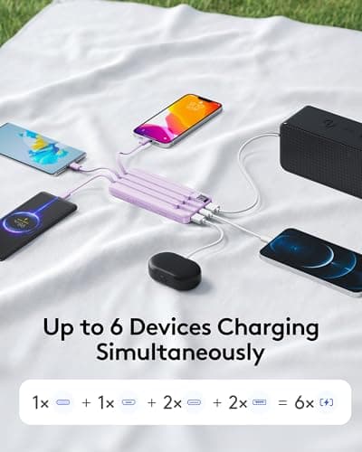 Orfeika 10000mah Power Bank Slim, 22.5W Fast Charging Portable Charger — view 4