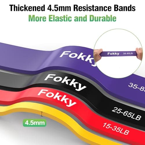 Fokky Resistance Bands Set, 4 Levels Exercise Bands for Men Women — view 4
