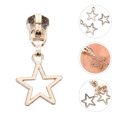 Parliky 10pcs Metal Zipper Pull Charms for Luggage Bags Zipper Replacement Repair Kit for Jackets Dresses Accessories for Backpacking Travel — view 4