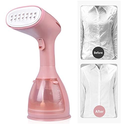 Cadrim Clothes Steamer, Handheld Garment Steamer 1500W 280ml Travel Steam Vertical Strong Steam Iron Auto Cut-Off Powerful For Home, Office & Travel (Pink) — view 6
