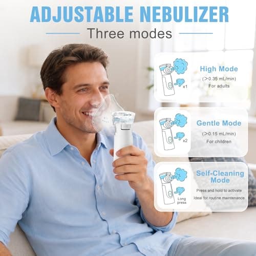 Mistara Portable Nebuliser Machine for Adults & Kids, Silent Self-Cleaning — view 4