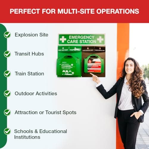 Value Aid Professional Bleed Control Kit with Tourni-Key in Hard Case - First Aid Kit with Haemostatic Dressing & Trauma Bandages - Rapid Response Medical Supplies for Severe Injuries — view 5