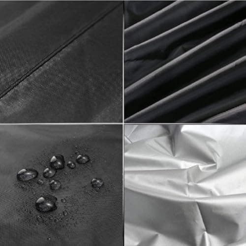 ZiStarlilife Waterproof Drawstring Storage Bag, 210D Oxford Cloth with Silver Coating for Dustproof and Moisture Protection, Black Travel Organizer for Cosmetics, Jewellery and(20 * 30cm) — view 3