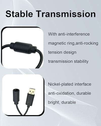 SEYUGOPTI 2-Pack USB Breakaway Cable for Xbox 360 & Logitech G920/G29 — view 6