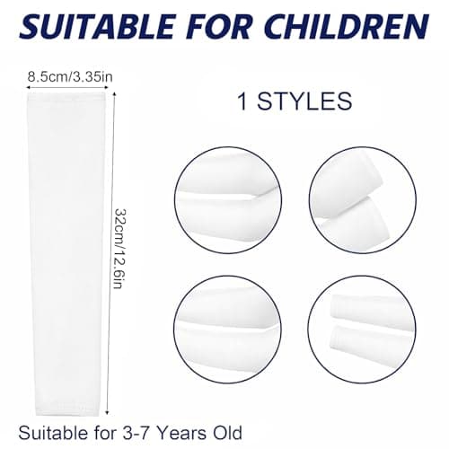 Ouligay 2 Pairs Uv Sun Protection Kids Arm Sleeves Kids Cooling Arm Sleeves Upf 50 Uv Compression Sleeve For Youth Boys Girls Sports Baseball Football Volleyball — view 4