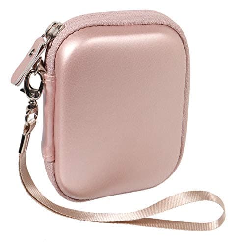 Travel Protection and Storage Case for Airpods Case, Featured Design, mesh Pouches for airpods case, Wall Charger and Cable, (Rose Gold) — view 2