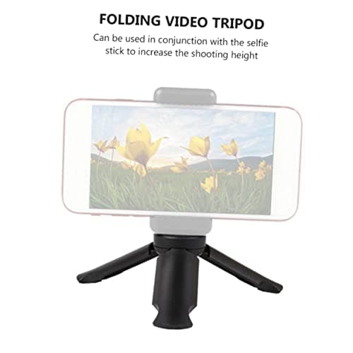 Foldable Phone Tripod 1/4 Inch Abs Black 4 Pack — view 4
