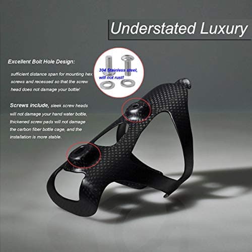ThinkTop 2 Pack Ultra-Light Full Carbon Fiber Bike Water Bottle Cage Holder — view 5