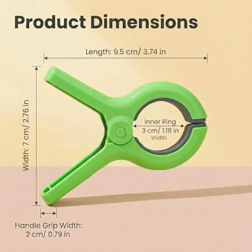 8 PCS Large Beach Towel Clips for Sun Loungers — view 2
