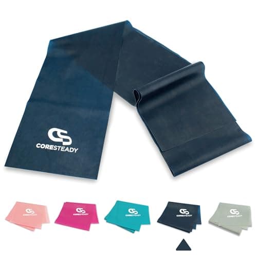 Coresteady Resistance Band For Men & Women - Exercise Band to Build Strength, Flexibility, Muscle & Tone - For Fitness, Stretching, Pilates, Physio & Yoga - With Exercise e-Guide