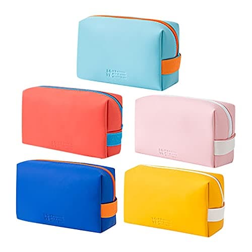 Toiletry Bag Large Capacity Solid Color Waterproof Wash Bag Makeup Cosmetic Organizer for Women Girls Kids Convenient Travel Bag — view 2
