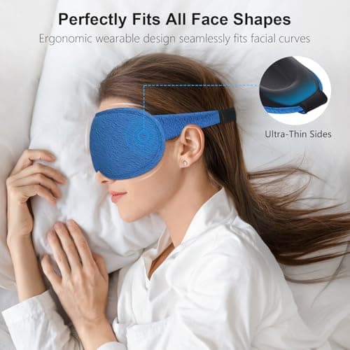 Gritin 100% Blackout Sleep Masks for Women & Men - Zero Eye Pressure Mask — view 4