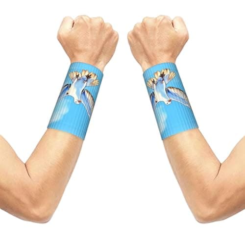 Seagulls in flight Wrist sleeve.Elastic Athletic Sleeve Pair,