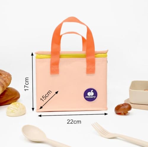 mixberry™ 5.6L Insulated Lunch Bag for Kids, Women & Men – Reusable Thermal Lunch Tote with Carry Handles, Leak Resistant, Water Resistant Cooler Bag for Work, Office, School, Picnic & Travel. — view 2