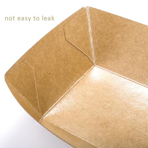 SOUJOY 100 Pack Disposable Pets Feeding Bowls, 2 lb Paper Travel Cat Food Bowl, Boat Foot Print Design Food Serving Trays for Wet and Dry Food, Small Dog Puppy, Cat — view 4