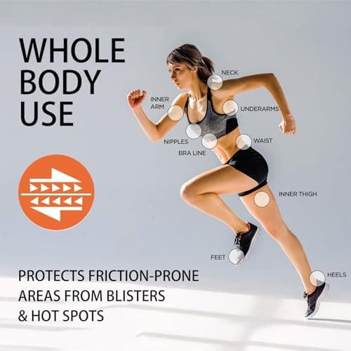 Anti-Chafe Balm Stick for Women Running, Heel, Sports, Sensitive Skin — view 5