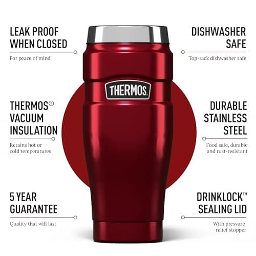 Thermos Stainless King Cranberry Red Tumbler (470ml) 7h Hot | 18h Cold — view 2
