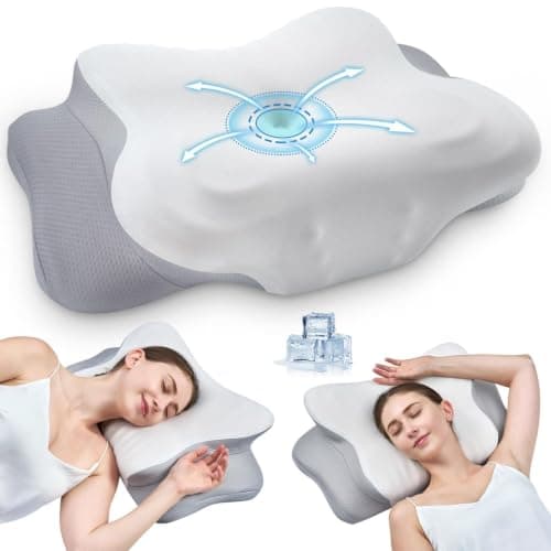 RestVara Memory Foam Pillow, Neck Pillow, Cervical Pillow, Ergonomic Pillow