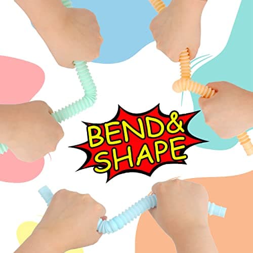 VEYLIN Pop Tubes, 6PCS Fidget Toys for Kids, Sensory and Learning Toys for Toddlers — view 6