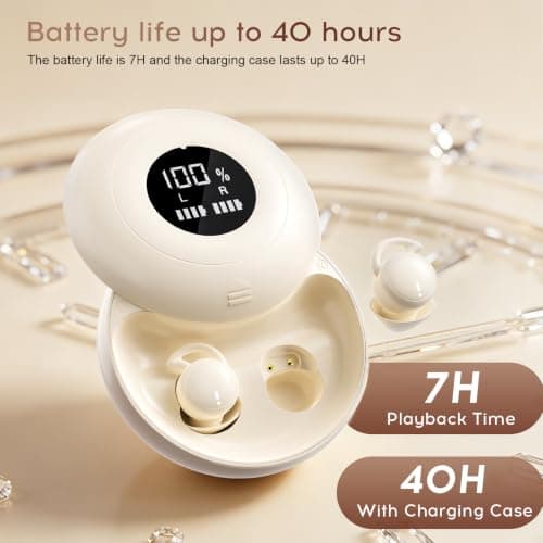 Niecase Sleep Earbuds Bluetooth with Noise Blocking for Side Sleepers — view 4
