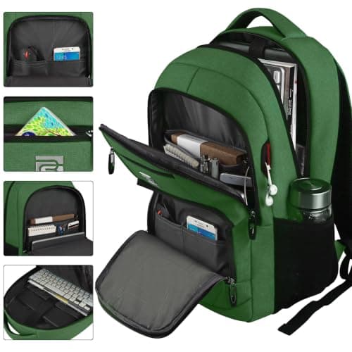 KASIBON Laptop Backpack for Men, Anti-Theft Business Travel Backpack — view 2
