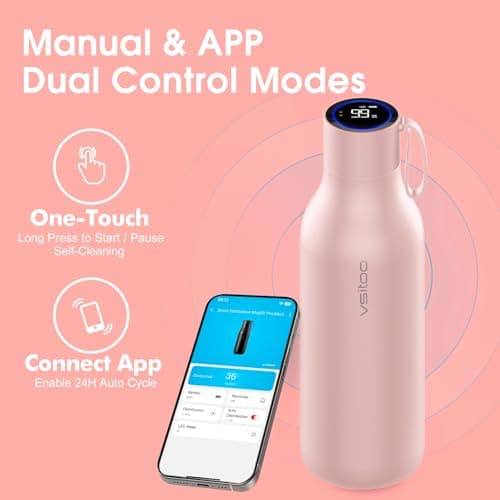 VSITOO S1 Max 33oz Insulated Stainless Steel Self-Cleaning Water Bottle — view 4