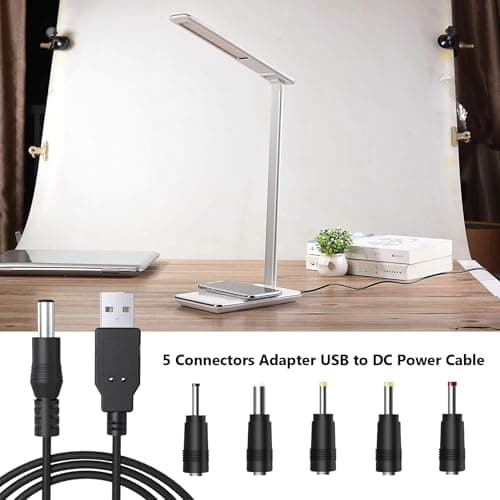 USB to DC Power Cable 5V Charging Cord with 6 Interchangeable Tips Plug — view 6