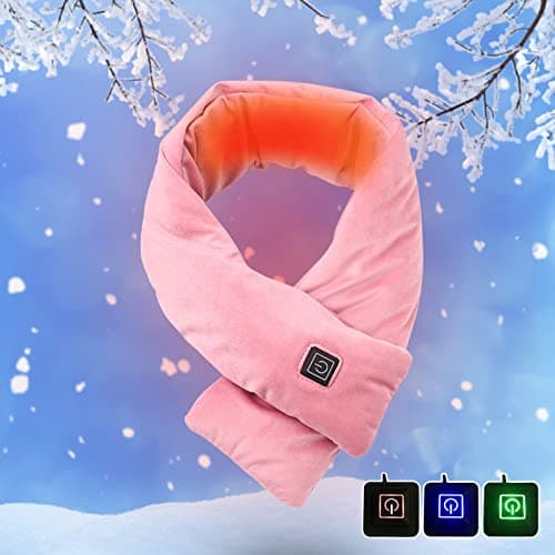 Heated Neck Warmer for Pain, Neck and Shoulder Heat Pad, Heated Scarf for Women and Men with Rechargeable Battery, Electric Scarf Heat Scarves,7 Adjustable Vibration Intensities Heating Pad — view 4
