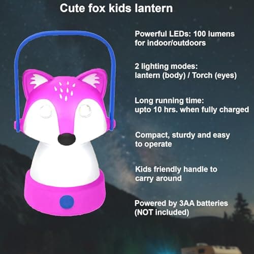 KidzAdventure Kids Camping Essentials – LED Kids Lantern and Rechargeable Kids Headlamp Set | Multiple Purposes Kids Nightlight/Flashlight Toys –Holiday, Halloween N Birthday Gifts for Toddlers — view 2