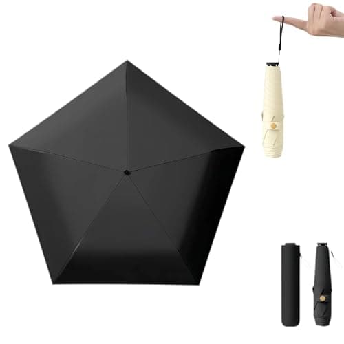 Mini Pencil Umbrella UPF 50+ Compact Pocket Parasol for Sun & Light Rain