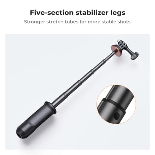 K&F CONCEPT 13.2"/33.5cm Selfie Stick Mini Tripod Portable Vlog Handle Grip — view 6