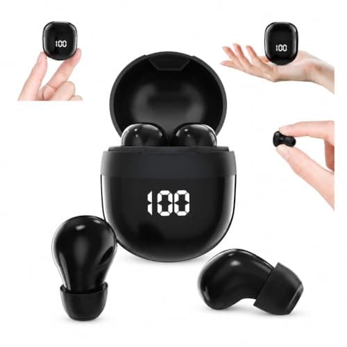 Invisible Mini Wireless Bluetooth Earbuds,Small Ear Buds for Side Sleepers