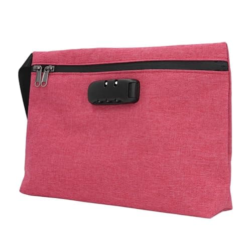 Fdit Pink Smell Proof Bag with Combination Lock, Activated Carbon Lining — view 4