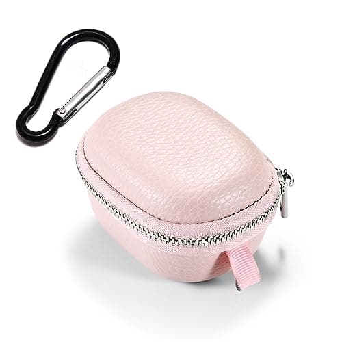 Dwdzey Electric Shaver Case, Protective Travel Case for Skyworth Yuanshi Electric Shaver, Pink, Patterned Fabric, Buckle Closure, Spinner Wheel
