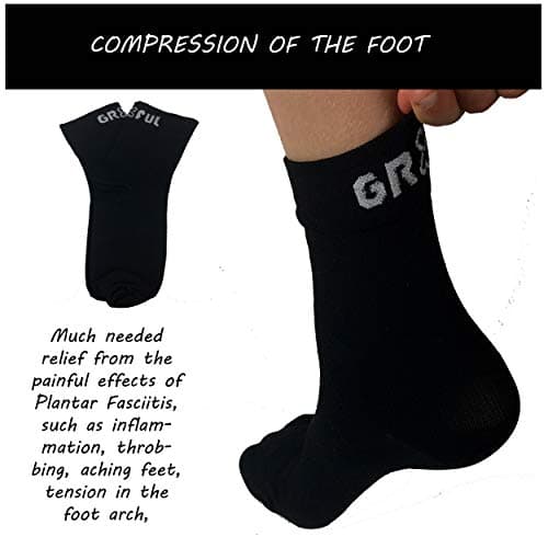 Short Compression Socks for Men & Women – Ankle Support Socks for Running, Sport & Everyday Wear | Lightweight Arch & Foot Support Socks for Comfort & Recovery – 1 Pair S/M — view 3