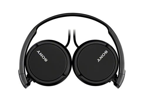 Sony MDR-ZX110 Wired Overhead Headphones, Neodymium Dynamic Drivers, Swivel Fold Design - Black — view 2