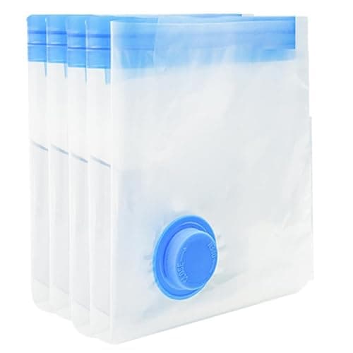 Vacuum Storage Bags - 3 Pack 100X130CM Extra Large Strong Space Saver Compression Bags, Reusable Vacuum Storage Bags Storage Space for Duvets, Bedding, Quilts, Pillows