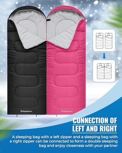 KingCamp Sleeping Bag 3-4 Season Single Black L — view 5