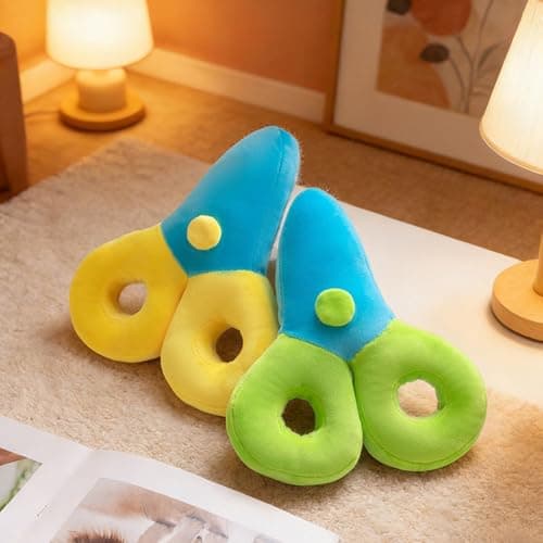 Kalttoy Scissors Themed Plush Stuffed Toy Pillow for Travel, Yellow 25CM — view 5