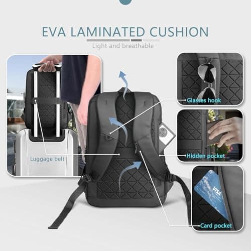 HEROIC KNIGHT Laptop Backpack for Men,17.3 Inch Large Laptop Rucksack — view 5