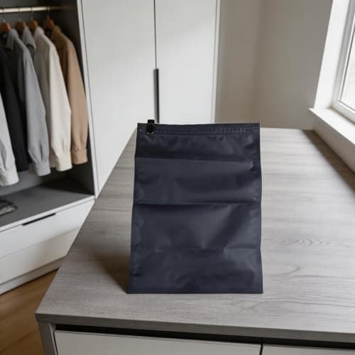 Risveglio Travel Compression Bag with Hand Roll Design, Oxford Fabric for Vacuum Storage Clothing and Towels, Navy — view 5