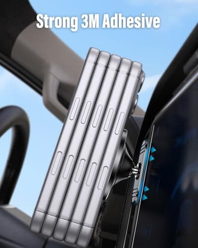 APPS2Car for MagSafe Car Mount, 17 N56 Magnets, 360° Adjustable Magnetic Phone Holder for Car, Bedside, Kitchen and Desk, Compatible with iPhone, Samsung and Other Smartphones — view 5
