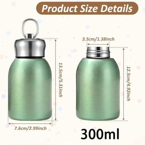 Small Insulated Water Bottle, Small Mini Flask, Stainless Steel Cold Hot Thermal Flask, for Kids Boy Coffee Hot Travel School Sports Outdoor Camping Hiking — view 4