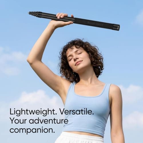 3m Selfie Stick 118 Inch Carbon Fiber Invisible Ultra Long Extension Pole for Insta360 ONE X5 X4 X 3 ONE X2 ONE R ONE RS X3 R X Action Camera (Black) — view 6