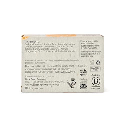 Little Soap Company Naturals Sweet Orange Soap Bar for Face & Body, 100g — view 3