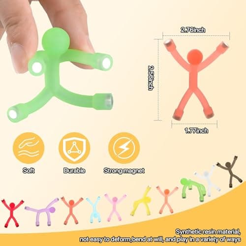 Magnetic Men Travel Toys, 10 Pcs Fridge Magnets People — view 2